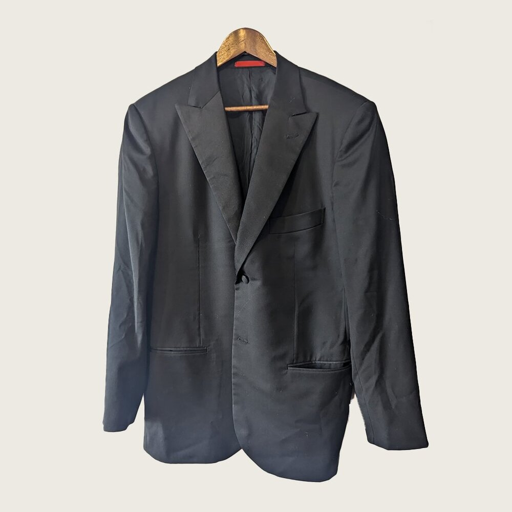 ISAIA - Black formal 2-button jacket - Sz 54